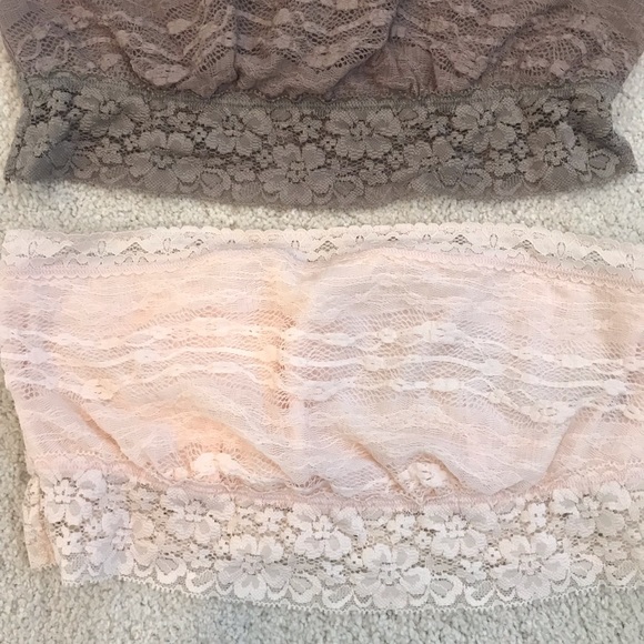 3 Free People Intimately Scallop Lace Bandeau Bralettes - Picture 4 of 8